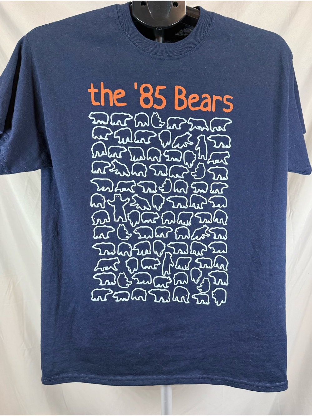 The ’85 Bears Literal Graphic Tee Navy/Orange - Size Medium